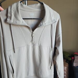 Old Navy Active Beige Fleece Pullover